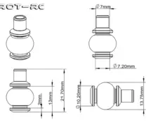 Drone FPV Vibration Damping Ball / Tarot TL68A11 Shock Absorber for Gimbal by IKSONIC CO., LTD. China factory manufacturer supplier