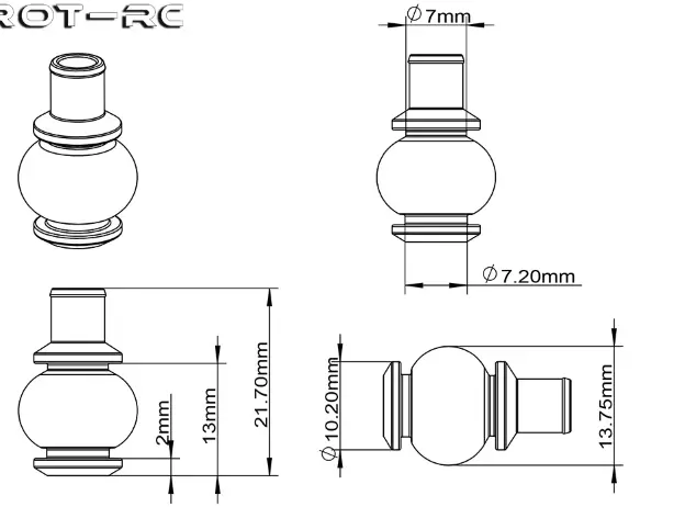 Drone FPV Vibration Damping Ball / Tarot TL68A11 Shock Absorber for Gimbal by IKSONIC CO., LTD. China factory manufacturer supplier