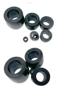 Drum Type Buffer Bushing Polyurethane High Temperature Resistant Elastic Cushion Industrial Rubber Damping Sleeve by IKSONIC CO., LTD. China factory manufacturer supplier