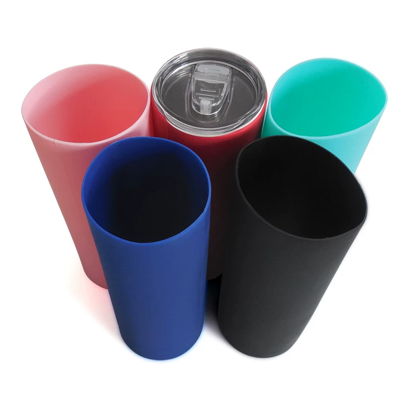 Extra Large Silicone Cup Sleeve 7.5cm Dia x 20cm Height Insulated Glass Cup Holder Heat Resistant by IKSONIC CO., LTD. China factory manufacturer supplier