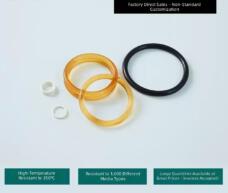 FFKM Perfluoroelastomer O-Ring Seal High Temperature Corrosion Resistant Custom by IKSONIC CO., LTD. China factory manufacturer supplier
