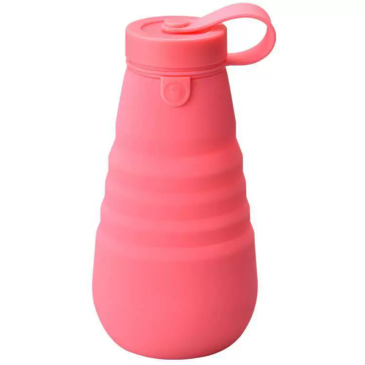 Food Grade Silicone Cup Collapsible Travel Water Bottle for Outdoor Sports by IKSONIC CO., LTD. China factory manufacturer supplier