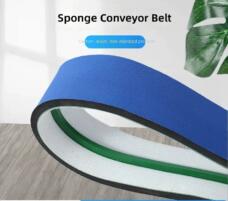Food & Pharmaceutical Labeling Machine Belt with Blue Sponge Timing Belt by IKSONIC CO., LTD. China factory manufacturer supplier