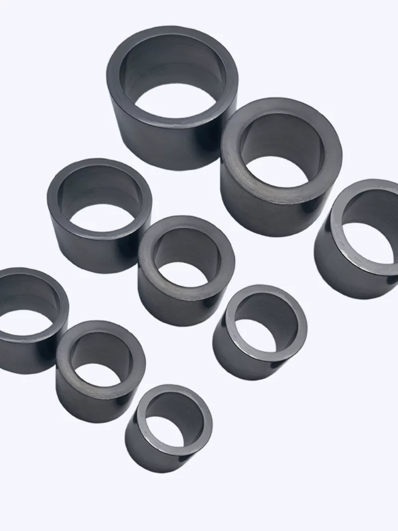 Graphite Bearing Ring Bushing Self-Lubricating Wear Resistant High Temperature Corrosion Resistant Seal Ring Mechanical Seal Custom Machining by IKSONIC CO., LTD. China factory manufacturer supplier