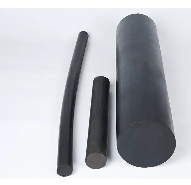 High Elasticity NBR Rubber Rod Solid Cylinder Oil Resistant Wearproof Vulcanized Hard Rubber Roller by IKSONIC CO., LTD. China factory manufacturer supplier