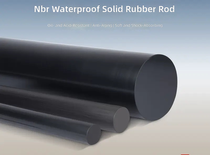 High Elasticity NBR Rubber Rod Solid Cylinder Oil Resistant Wearproof Vulcanized Hard Rubber Roller by IKSONIC CO., LTD. High Elasticity NBR Rubber Rod Solid Cylinder Oil Resistant Wearproof Vulcanized Hard Rubber Roller by IKSONIC CO., LTD. China factory manufacturer supplier