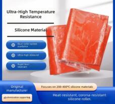 High Temperature 400°C Resistant Solid Silicone Rubber Roller Covering Anti-Stick Coating Wear-Resistant Mixing Silicone Rubber Material by IKSONIC CO., LTD. China factory manufacturer supplier