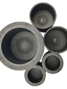 High Temperature High Purity Graphite Crucible for Induction Furnace Melting Gold Silver Copper by IKSONIC CO., LTD. China factory manufacturer supplier