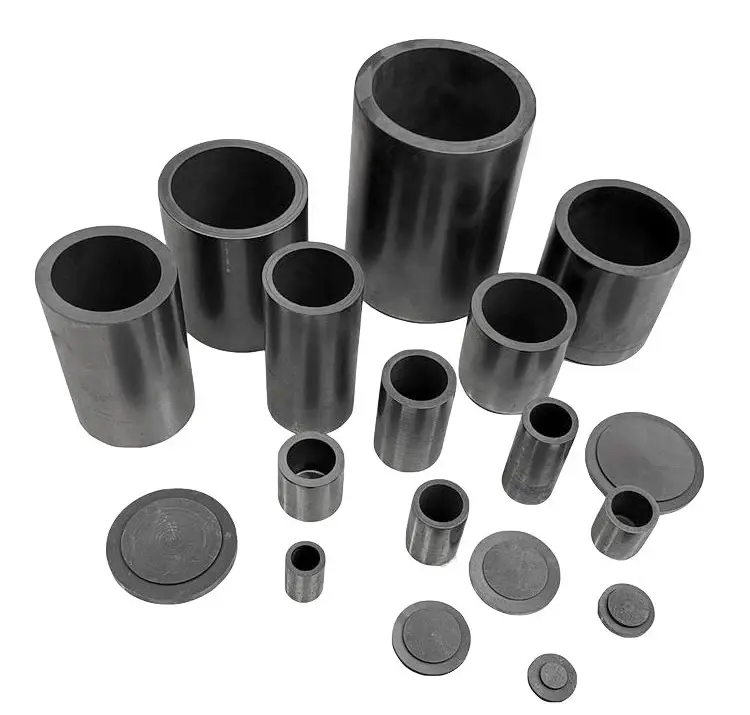 High Temperature High Purity Graphite Crucible for Induction Furnace Melting Gold Silver Copper by IKSONIC CO., LTD. China factory manufacturer supplier