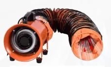 IMPA591481 Ventilation Duct High Temperature Exhaust Pipe Flexible PVC Hose Yellow Flame Retardant for Airport Aircraft Ship Ventilation by IKSONIC CO., LTD. China factory manufacturer supplier