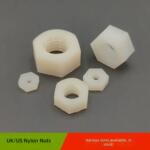 Inch Plastic Hex Nuts Nylon 4-40 6-32 1/4-20 3/8-16 5/16-18 by IKSONIC CO., LTD. China factory manufacturer supplier