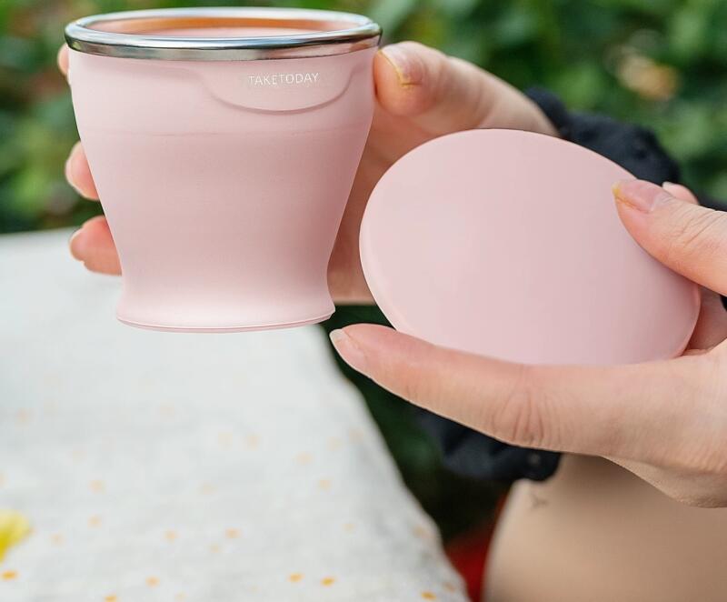 Large Collapsible Silicone Cup for Outdoor Camping Travel by IKSONIC CO., LTD. China factory manufacturer supplier
