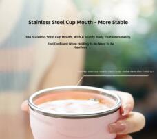 Large Collapsible Silicone Cup for Outdoor Camping Travel by IKSONIC CO., LTD. China factory manufacturer supplier