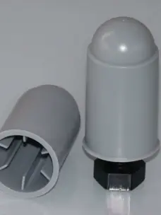 M14 M16 M18 M20 M22 M70 Internal Ribbed Double Nut Anchor Bolt Protective Cover Plastic Screw Cap by IKSONIC CO., LTD. China factory manufacturer supplier