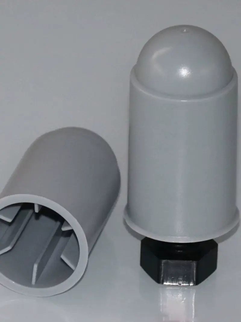 M14 M16 M18 M20 M22 M70 Internal Ribbed Double Nut Anchor Bolt Protective Cover Plastic Screw Cap by IKSONIC CO., LTD. China factory manufacturer supplier