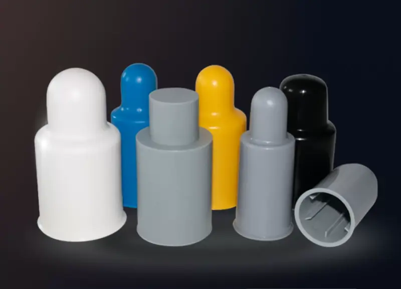 M14 M16 M18 M20 M22 M70 Internal Ribbed Double Nut Anchor Bolt Protective Cover Plastic Screw Cap by IKSONIC CO., LTD. China factory manufacturer supplier