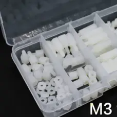 M3 Hex Nylon Standoff Female-Female PCB Pillar Screw Spacer Kit 120pcs Black White by IKSONIC CO., LTD. China factory manufacturer supplier