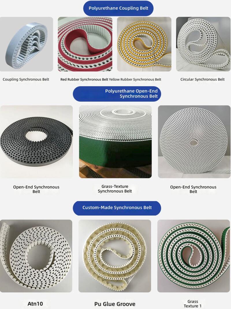 Mcgrady 5M 8M Gates Rubber Polyurethane Double-Sided High Conveyor Timing Belt Open End by IKSONIC CO., LTD. China factory manufacturer supplier