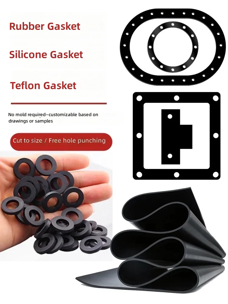 NBR Rubber Gasket Round Flange Gasket Manhole Cover Seal EPDM Silicone Gasket by IKSONIC CO., LTD. China factory manufacturer supplier