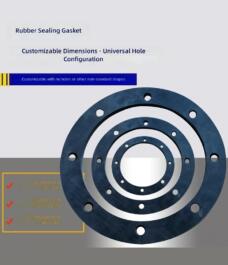 NBR Rubber Gasket Round Flange Gasket Manhole Cover Seal EPDM Silicone Gasket by IKSONIC CO., LTD. China factory manufacturer supplier