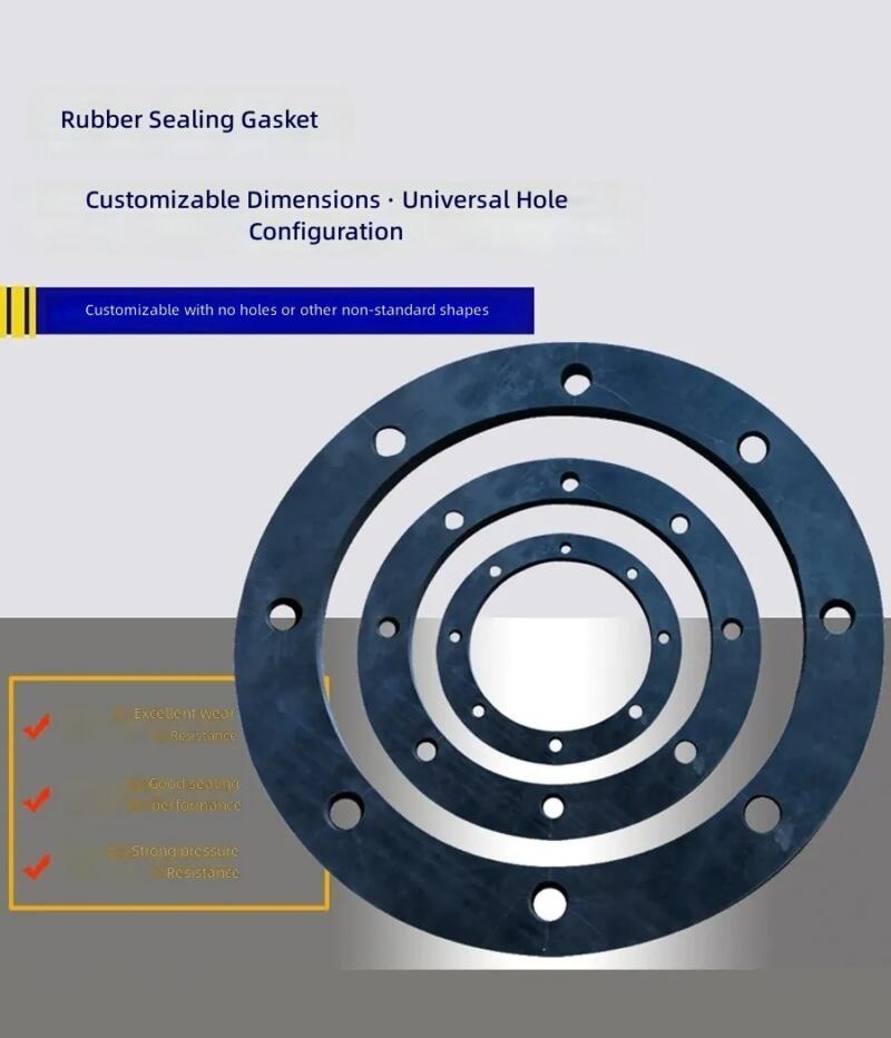 NBR Rubber Gasket Round Flange Gasket Manhole Cover Seal EPDM Silicone Gasket by IKSONIC CO., LTD. China factory manufacturer supplier