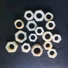 Nylon Hex Plastic Nut White PA Wind Power Anti-Loose Lock Nut by IKSONIC CO., LTD. China factory manufacturer supplier
