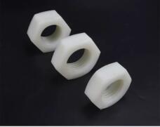 Nylon Hex Plastic Nut White PA Wind Power Anti-Loose Lock Nut by IKSONIC CO., LTD. China factory manufacturer supplier