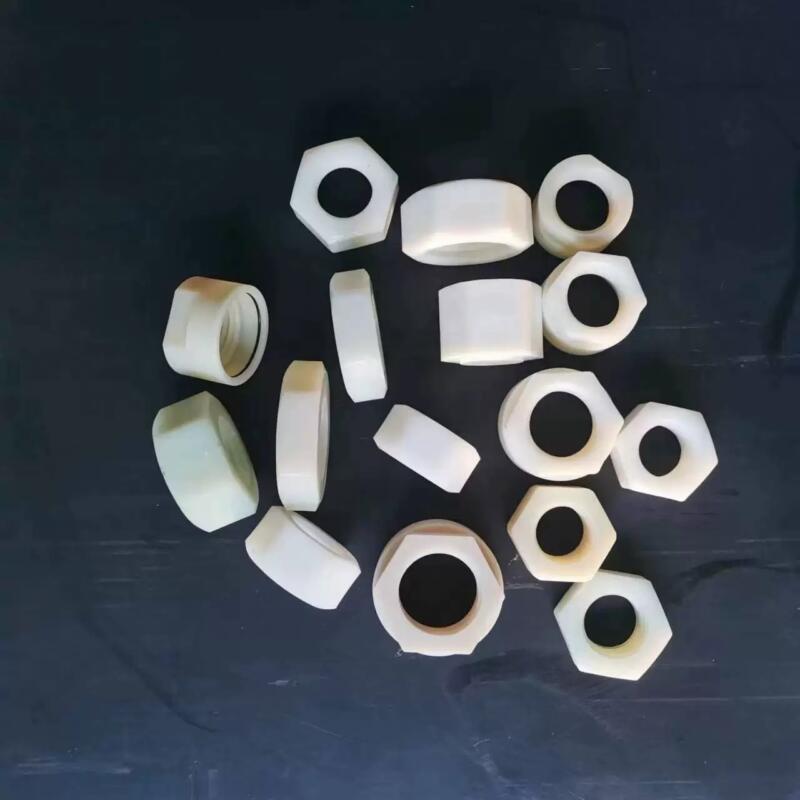 Nylon Hex Plastic Nut White PA Wind Power Anti-Loose Lock Nut by IKSONIC CO., LTD. China factory manufacturer supplier