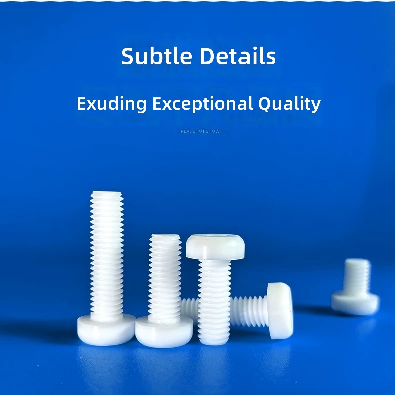 PTFE Pan Head Hexagon Socket Screws M2 M3 M4 High Temperature Corrosion Resistant Teflon Fasteners by IKSONIC CO., LTD. China factory manufacturer supplier