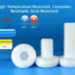 PTFE Pan Head Hexagon Socket Screws M2 M3 M4 High Temperature Corrosion Resistant Teflon Fasteners by IKSONIC CO., LTD. China factory manufacturer supplier