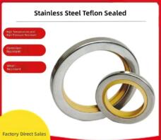 PTFE Rotary Shaft Oil Seal for Air Compressor, Stainless Steel Double Lip Seal, Vacuum Pump Oil Seal by IKSONIC CO., LTD. China factory manufacturer supplier