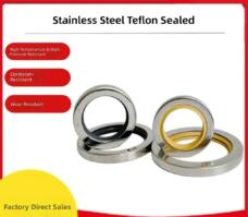 PTFE Rotary Shaft Oil Seal for Air Compressor, Stainless Steel Double Lip Seal, Vacuum Pump Oil Seal by IKSONIC CO., LTD. China factory manufacturer supplier