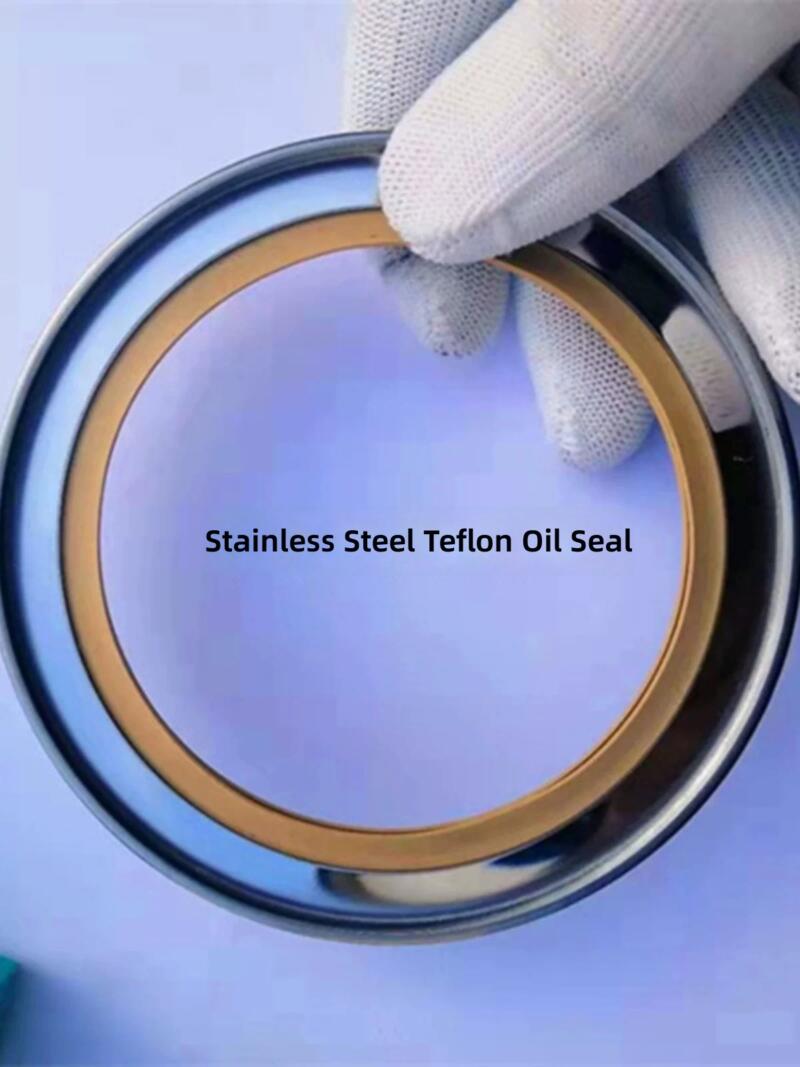 PTFE Stainless Steel Oil Seal 80x115x10x12x15 for Air Compressor - Double Lip/Single Lip by IKSONIC CO., LTD. China factory manufacturer supplier