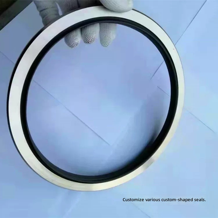 PTFE Stainless Steel Oil Seal 80x115x10x12x15 for Air Compressor - Double Lip/Single Lip by IKSONIC CO., LTD. China factory manufacturer supplier