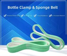 PU Green Foam Sponge Conveyor Belt for Bottle Gripper, Inspection, Divider, Capper Machines by IKSONIC CO., LTD. China factory manufacturer supplier