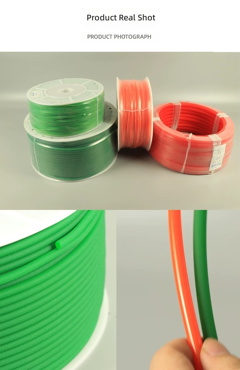 PU Polyurethane Round Belt Green Rough Surface / Red Smooth Surface Industrial O Ring Triangle Drive Belt by IKSONIC CO., LTD. China factory manufacturer supplier