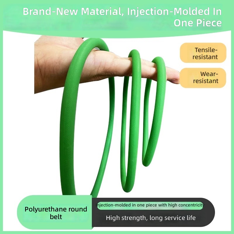 PU Round Belt Polyurethane O Ring Drive Belt Seamless Endless Conveyor Belt Green by IKSONIC CO., LTD. China factory manufacturer supplier
