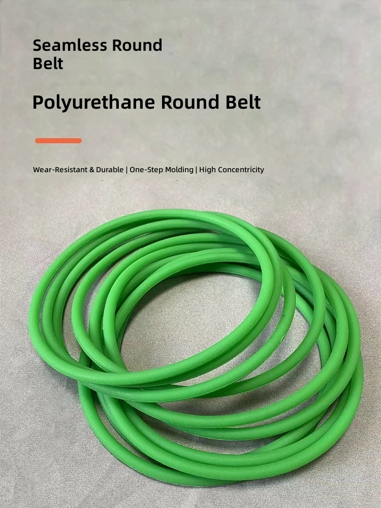 PU Round Belt Polyurethane O Ring Drive Belt Seamless Endless Conveyor Belt Green by IKSONIC CO., LTD. China factory manufacturer supplier