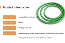 PU Round Belt Polyurethane O Ring Drive Belt Seamless Endless Conveyor Belt Green by IKSONIC CO., LTD. China factory manufacturer supplier