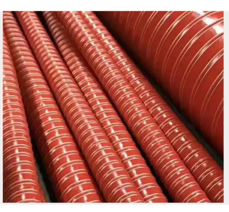 Red High Temperature Silicone Hose 300°C 50mm 80mm 150mm 200mm Heat Resistant Flexible Ducting by IKSONIC CO., LTD. China factory manufacturer supplier