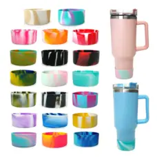 Silicone Cup Bottom Protector Anti-Slip Base for Stanley 30-40oz, 7.5x4.5cm, by IKSONIC CO., LTD. China factory manufacturer supplier