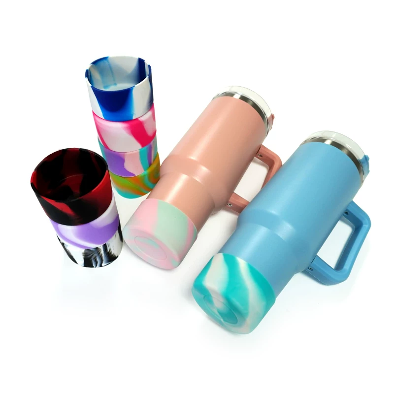 Silicone Cup Bottom Protector Anti-Slip Base for Stanley 30-40oz, 7.5x4.5cm, by IKSONIC CO., LTD. China factory manufacturer supplier