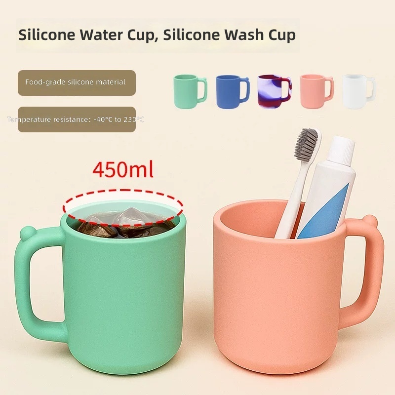 Silicone Cup for Travel, Kids, Adults, Toothbrush Rinsing, Anti-Drop Durable Silicone Water Cup by IKSONIC CO., LTD. China factory manufacturer supplier