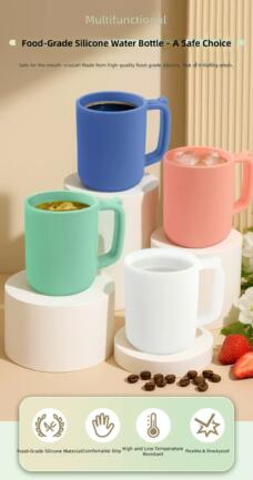 Silicone Cup for Travel, Kids, Adults, Toothbrush Rinsing, Anti-Drop Durable Silicone Water Cup by IKSONIC CO., LTD. China factory manufacturer supplier