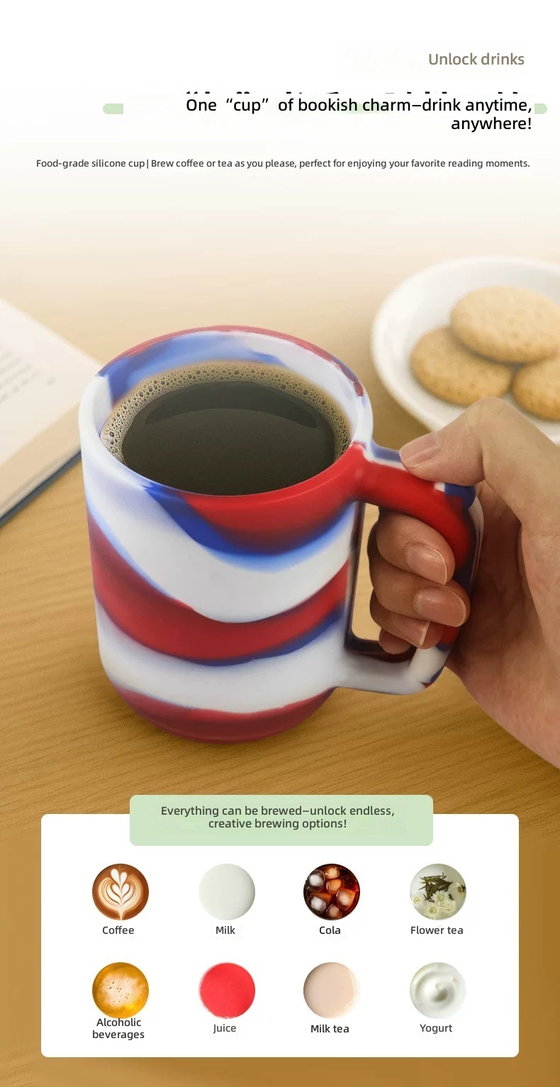 Silicone Cup for Travel, Kids, Adults, Toothbrush Rinsing, Anti-Drop Durable Silicone Water Cup by IKSONIC CO., LTD. China factory manufacturer supplier