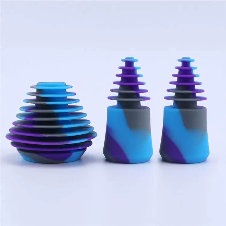 Silicone Wine Bottle Stopper & Pourer - Food Grade Seal Cap for Soda Bottles, Glass Jars by IKSONIC CO., LTD. China factory manufacturer supplier
