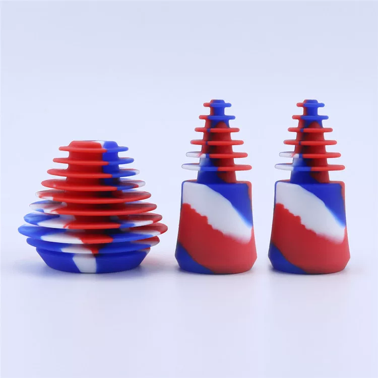 Silicone Wine Bottle Stopper & Pourer - Food Grade Seal Cap for Soda Bottles, Glass Jars by IKSONIC CO., LTD. China factory manufacturer supplier