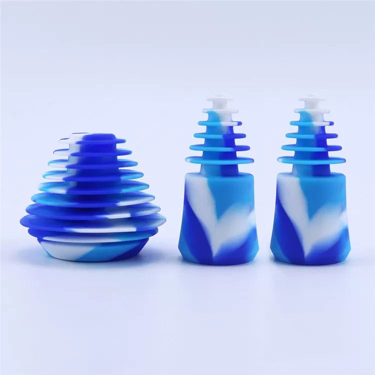 Silicone Wine Bottle Stopper & Pourer - Food Grade Seal Cap for Soda Bottles, Glass Jars by IKSONIC CO., LTD. China factory manufacturer supplier