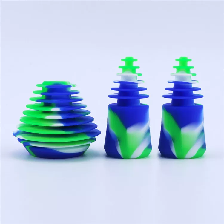 Silicone Wine Bottle Stopper & Pourer - Food Grade Seal Cap for Soda Bottles, Glass Jars by IKSONIC CO., LTD. China factory manufacturer supplier