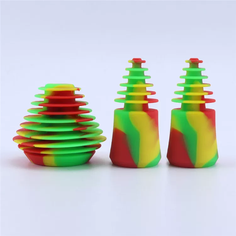Silicone Wine Bottle Stopper & Pourer - Food Grade Seal Cap for Soda Bottles, Glass Jars by IKSONIC CO., LTD. China factory manufacturer supplier